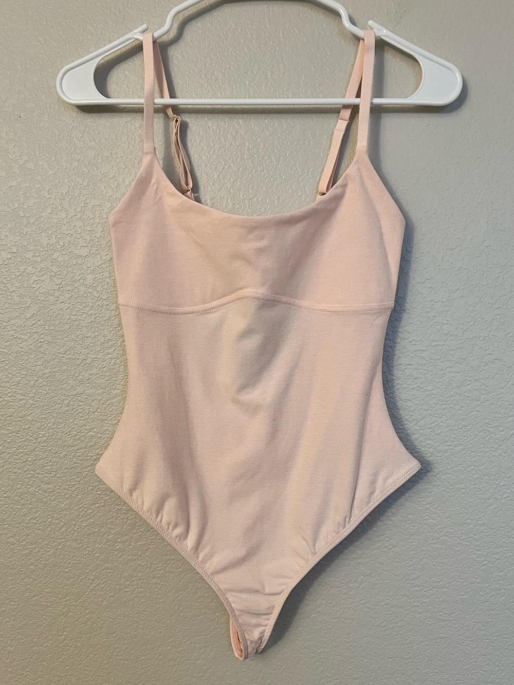 Fabletics Luxe 360 Women’s Pale Pink One-Piece Bodysuit | Size S